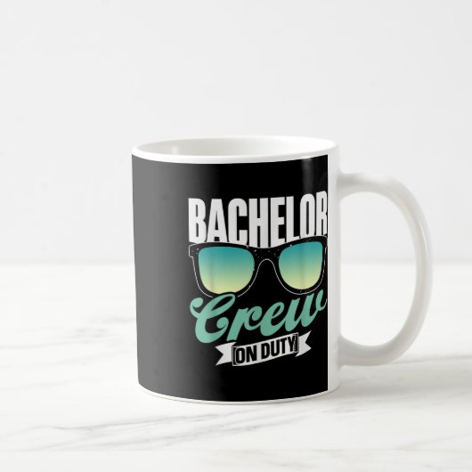 Mug Équipage de célibataire en équipe de service fête (Droite)