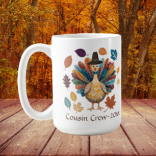 Mug Équipage de Cousins Dindon de Thanksgiving Pèlerin
