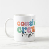 Mug Équipage de cousins Groovy personnalisé (Gauche)