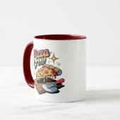 Mug Équipage de pizza (Devant gauche)