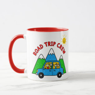 Mug Équipage de road-trip Dessin de voyage pour enfant