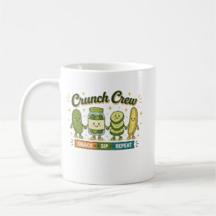 Mug Équipage Snack Sip Répéter Drôle Amateur de Nourri