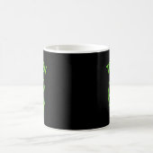 Mug Équipe Alien - Signe de Paix Extraterrestre Vert D (Centre)