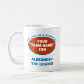 Mug Équipe américaine de football Nom Fan Blue Orange (Gauche)