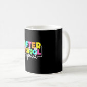 Mug Équipe après l'école de retour à l'école enseignan (Devant droit)