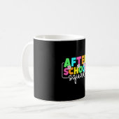 Mug Équipe après l'école de retour à l'école enseignan (Devant gauche)