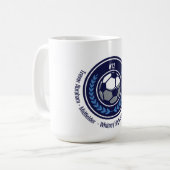 Mug Équipe championne de football Monogram (Devant gauche)