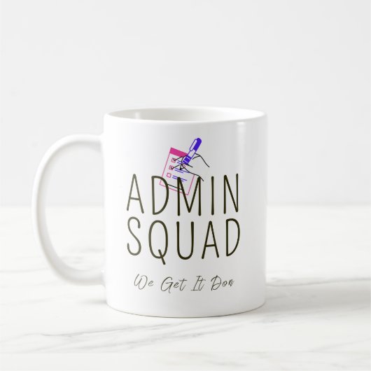 Mug Équipe d'admin - Personnalisé (Gauche)