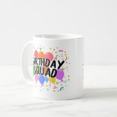 Mug Équipe d'anniversaire (Devant gauche)
