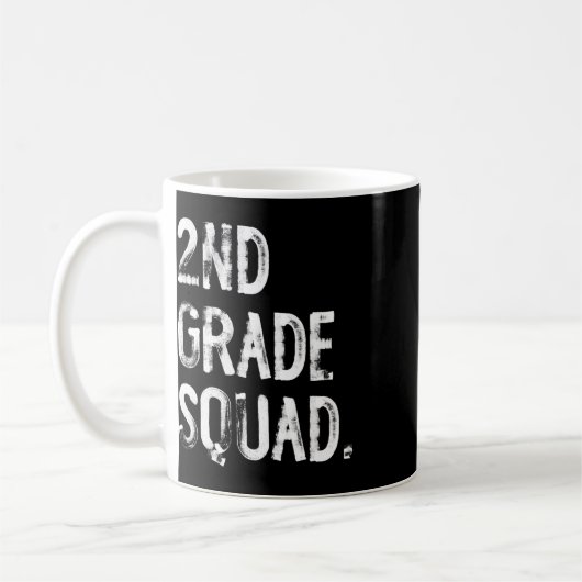Mug Équipe de 2e année Retour à l'école Élève Enseigna (Gauche)