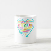 Mug Équipe de 4e année Coeur Retour à l'école Enseigna (Centre)