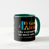Mug Équipe de 4e année comme une équipe normale mais b (Devant droit)