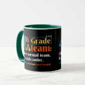 Mug Équipe de 4e année comme une équipe normale mais b (Devant gauche)
