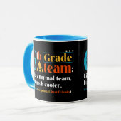 Mug Équipe de 6e année comme une équipe normale mais b (Devant gauche)