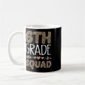 Mug Équipe de 6e année Léopard Enseignant Élève (Gauche)
