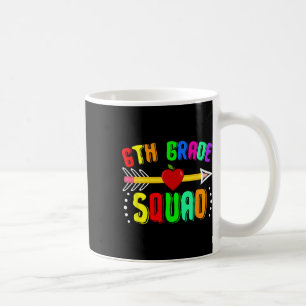 Mug Équipe de 6e année retour à l'école professeur de