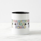 Mug Équipe de Bague de Hamster Mignon Design Pastel (Centre)