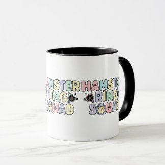 Mug Équipe de Bague de Hamster Mignon Design Pastel