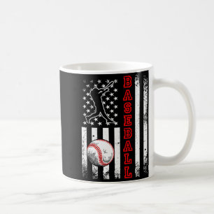 Mug Équipe de baseball drapeau américain T-shirt de ba