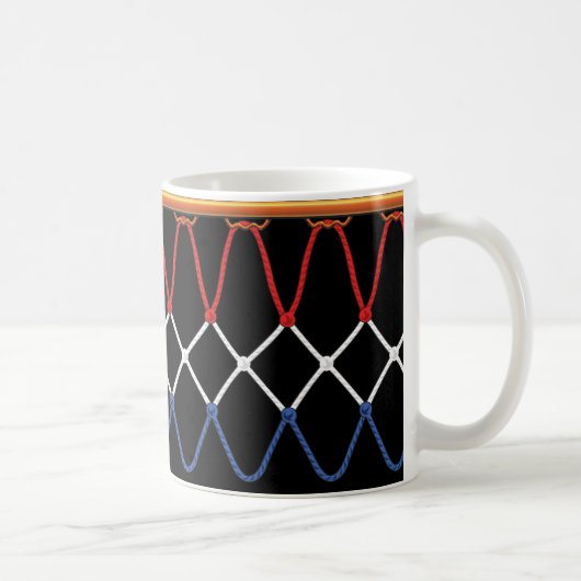 Mug Équipe de basket-ball Net_red, white, blue (Droite)