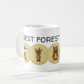 Mug Équipe de bois - Meilleurs amis forestiers/ Indivi (Devant gauche)