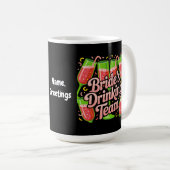 Mug Équipe de boisson de la mariée Design pour enterre (Devant droit)