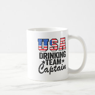 Mug Équipe De Boissons Américaine Capitaine Drapeau Am