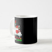 Mug Équipe de bowling de Noël Dabbing Père Noël Elf Bo (Devant gauche)