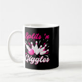 Mug Équipe de bowling Funny Splits n Giggles Joueuse m (Gauche)