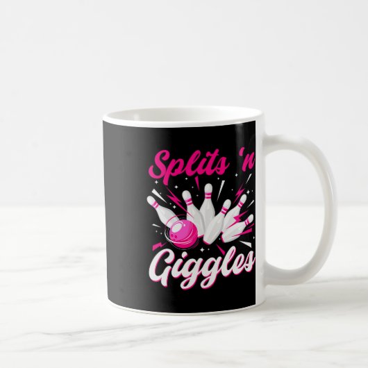 Mug Équipe de bowling Funny Splits n Giggles Joueuse m (Droite)