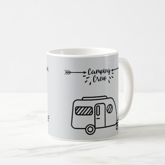 Mug Équipe de camping (Devant droit)