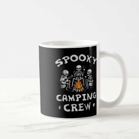 Mug Équipe de camping éffrayante Halloween Camping Ske (Droite)