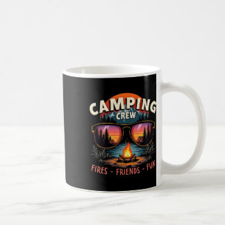 Mug Équipe de camping enflamme des amis pour des vacan