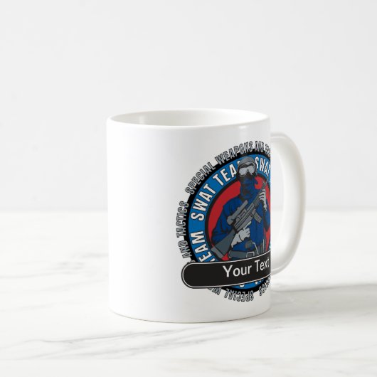 Mug Équipe de choc faite sur commande (Devant droit)