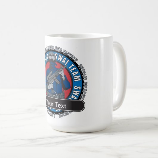 Mug Équipe de choc faite sur commande (Devant droit)