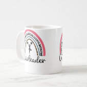 Mug Équipe de compétition de cheerleading Rainbow Chee (Devant gauche)