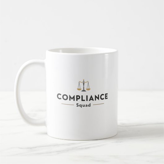Mug Équipe de conformité – Équipe juridique Design min (Gauche)
