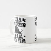 Mug Équipe de course d'escargot Drôle de sarcasme Cour (Devant gauche)