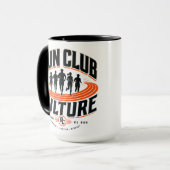 Mug Équipe de course du Run Club sur piste (Devant gauche)