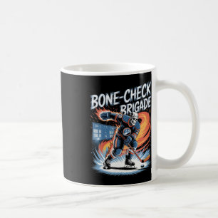 Mug Équipe de crâne de hockey sur glace Vérification d