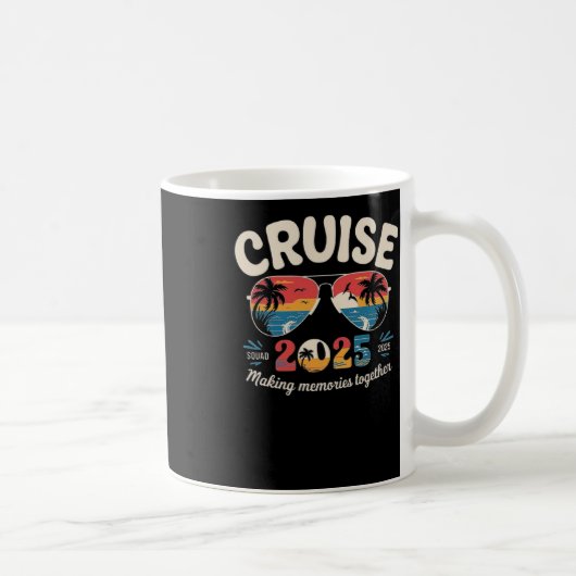 Mug Équipe de croisière 2025 – Esthétique de vacances (Droite)