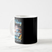Mug Équipe de croisière d'anniversaire 2025 C'est ma f (Devant gauche)