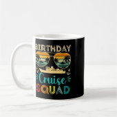 Mug Équipe de croisière d'anniversaire Vacances d'anni (Gauche)