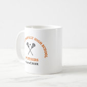 Mug Équipe de crosse de l'école secondaire Orange pers (Devant gauche)