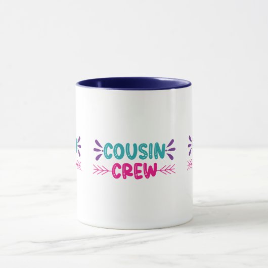 Mug Équipe de Cute Cousin (Centre)