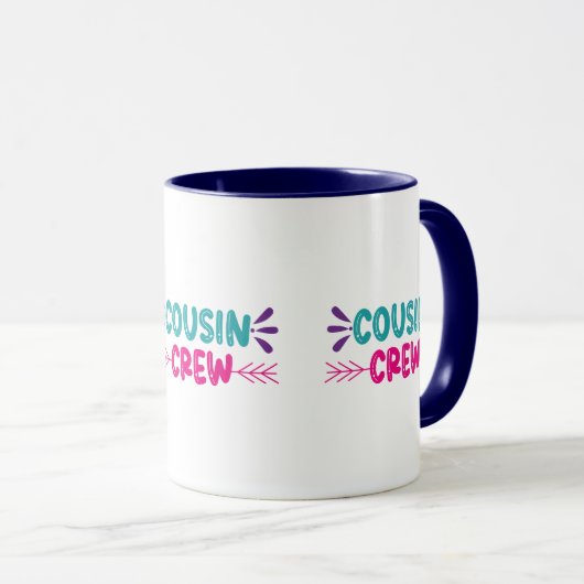 Mug Équipe de Cute Cousin (Devant droit)
