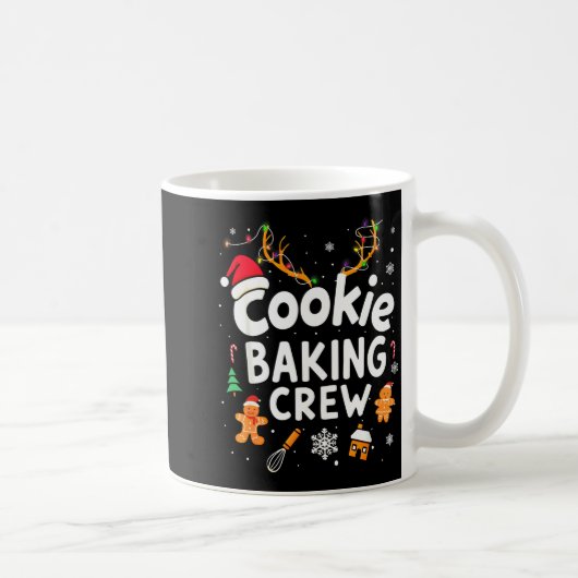 Mug Équipe de fabrication de biscuits de Noël Équipe d (Droite)