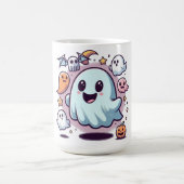 Mug Équipe de fantômes d'Halloween adorable et amis ef (Centre)