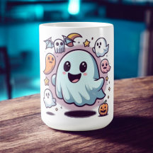 Équipe de fantômes d'Halloween adorable et amis ef