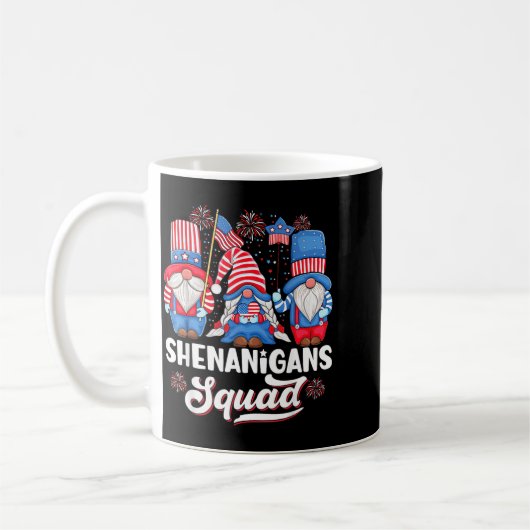 Mug Équipe de farces de nains patriotes États-Unis (Gauche)